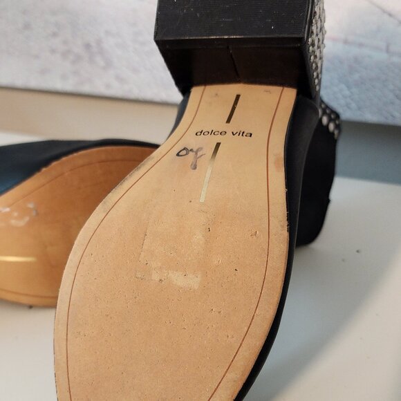 Dolce Vita STUDDED Black Ankle Boots - Women's US 6.5 - Picture 9 of 15